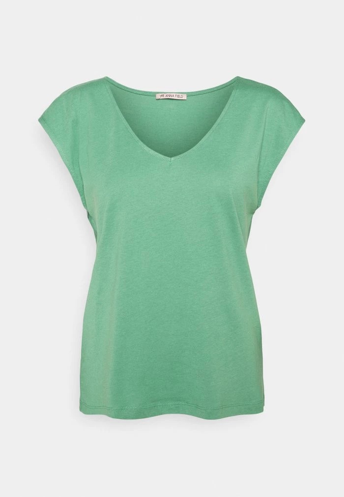 T-Shirt ANNA FIELD Anna Field Basic T-shirt Vert Femme | IQX-7534662